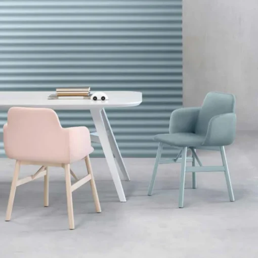 Bardot Chair with Arms - Wood