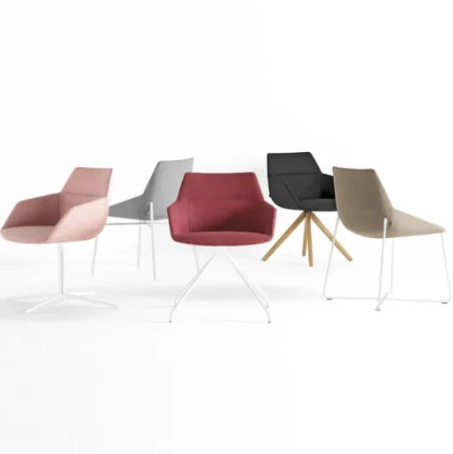 Dunas XS Chair with Arms - Central Base