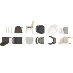 Emma Chair with Arms - Upholstered - Wood