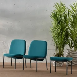 Lana Metal High Back Lounge Chair