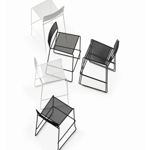 Log Mesh High Stool