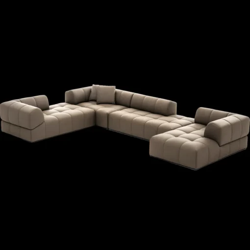Plaid Modular Sofa