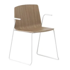 Rama Chair with Arms - Sledge Base