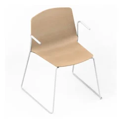 Rama Chair with Arms - Sledge Base