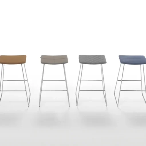 Tao High Stool - Upholstered