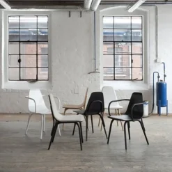 Tram Chair with Arms - Upholstered