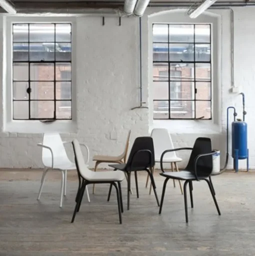 Tram Chair with Arms - Upholstered