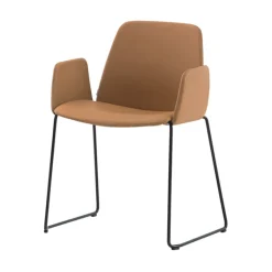 Unnia Tapiz Chair with Arms - Sled Base