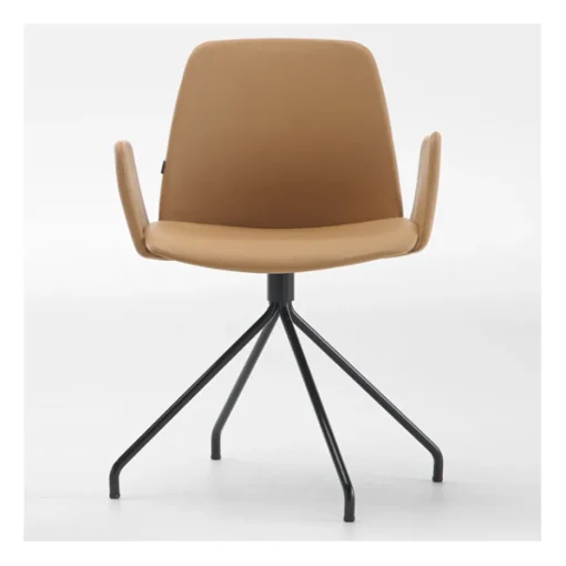 Unnia Tapiz Chair with Upholstered Arms - Swivel Base
