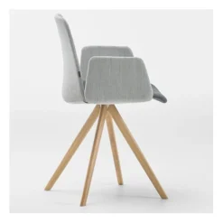 Unnia Tapiz Work Chair with Arms - Wood Base