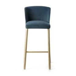 Virginia High Stool - Wood Legs