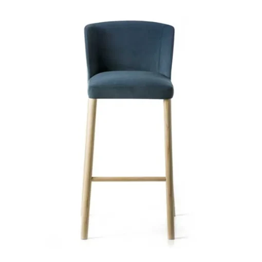 Virginia High Stool - Wood Legs