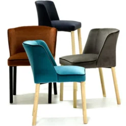 Virginia High Stool - Wood Legs
